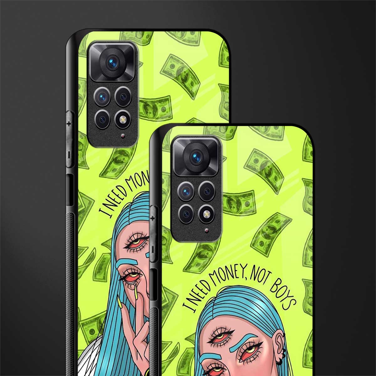 money over boys glass case for redmi note 11 image-2