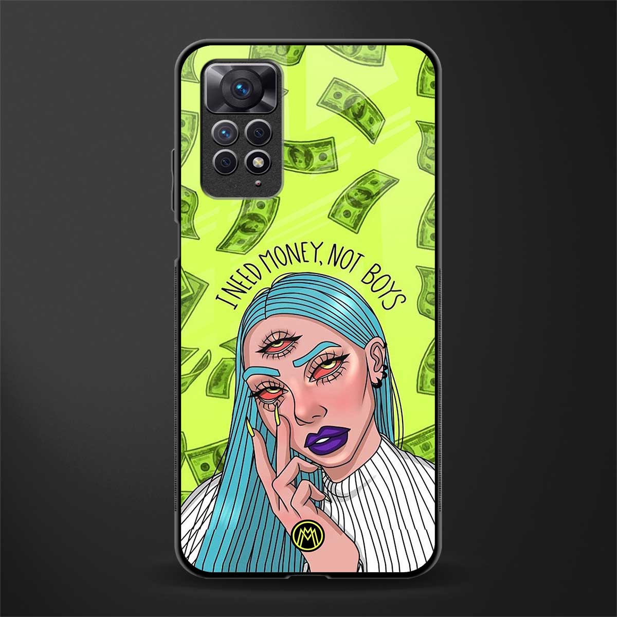 money over boys glass case for redmi note 11 pro image