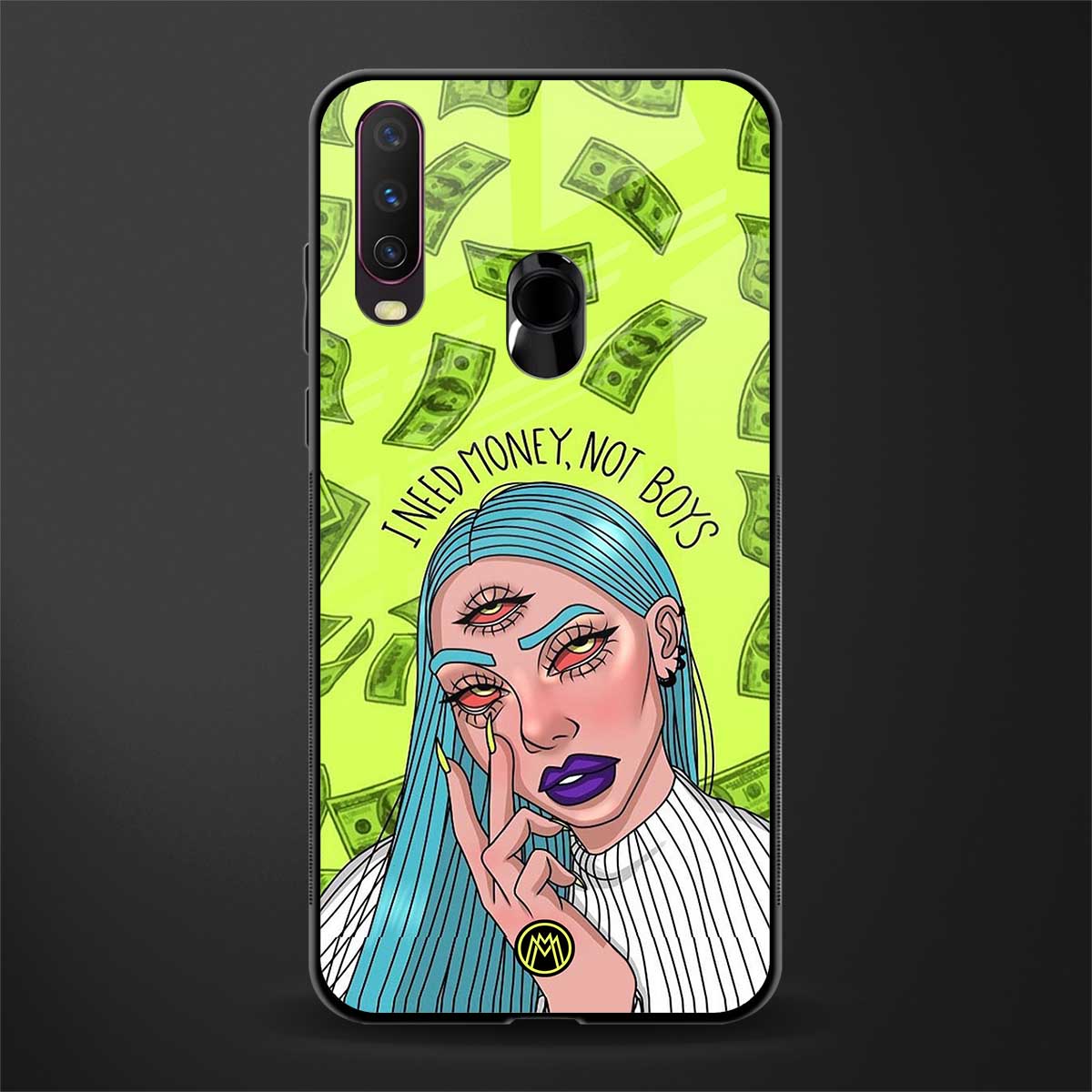 money over boys glass case for vivo y17 image