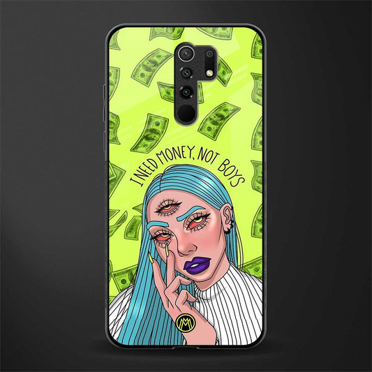 money over boys glass case for redmi 9 prime image