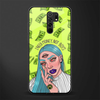 money over boys glass case for poco m2 image