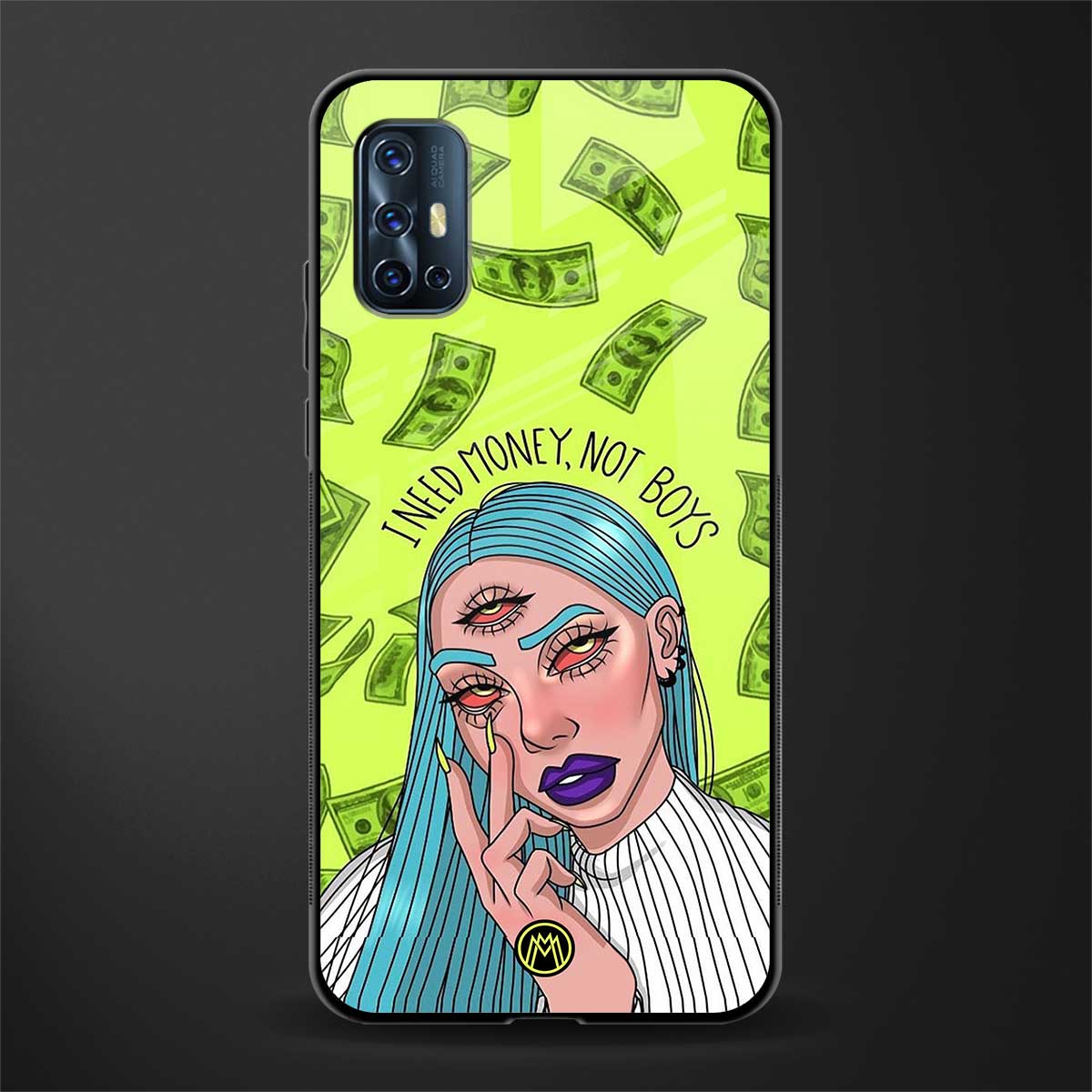 money over boys glass case for vivo v17 image