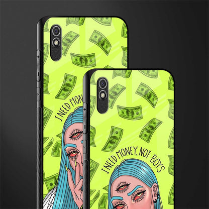 money over boys glass case for redmi 9a image-2