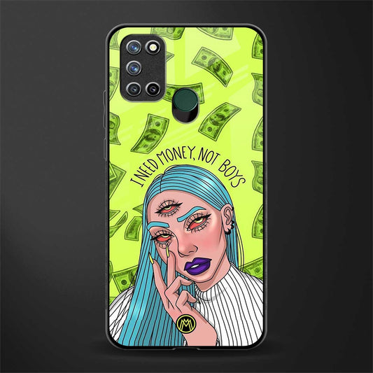 money over boys glass case for realme 7i image