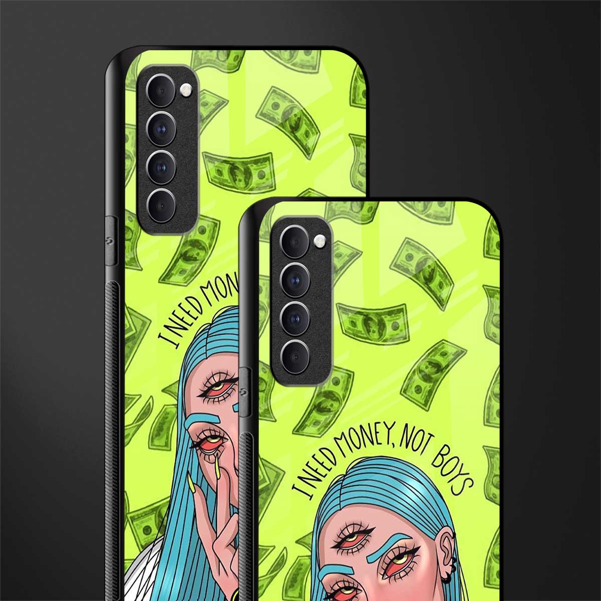 money over boys glass case for oppo reno 4 pro image-2