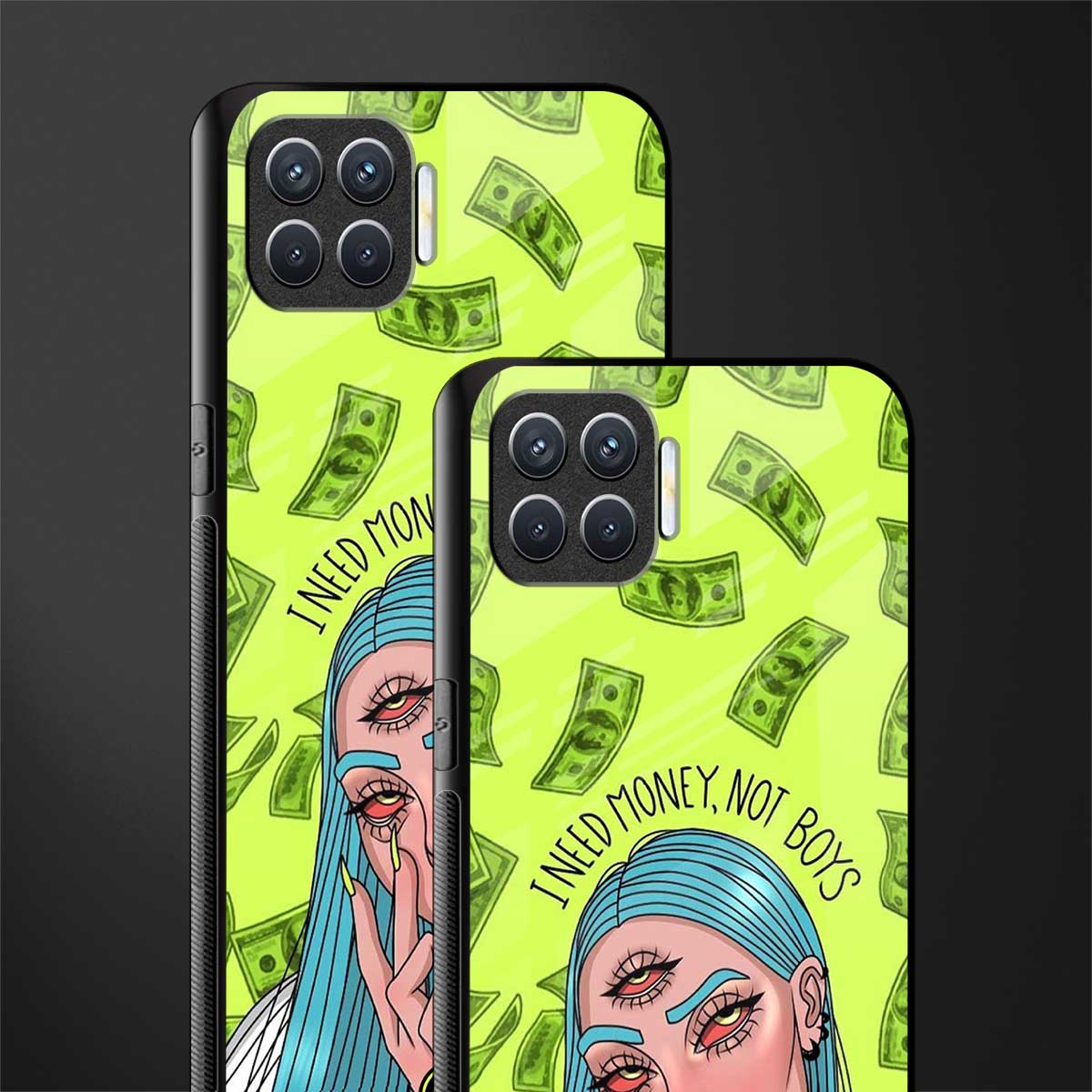 money over boys glass case for oppo f17 image-2