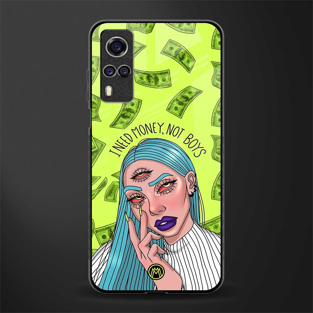 money over boys glass case for vivo y51 image