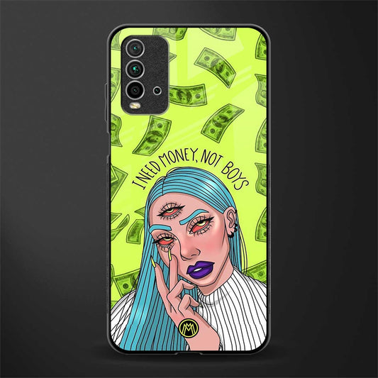 money over boys glass case for redmi 9 power image