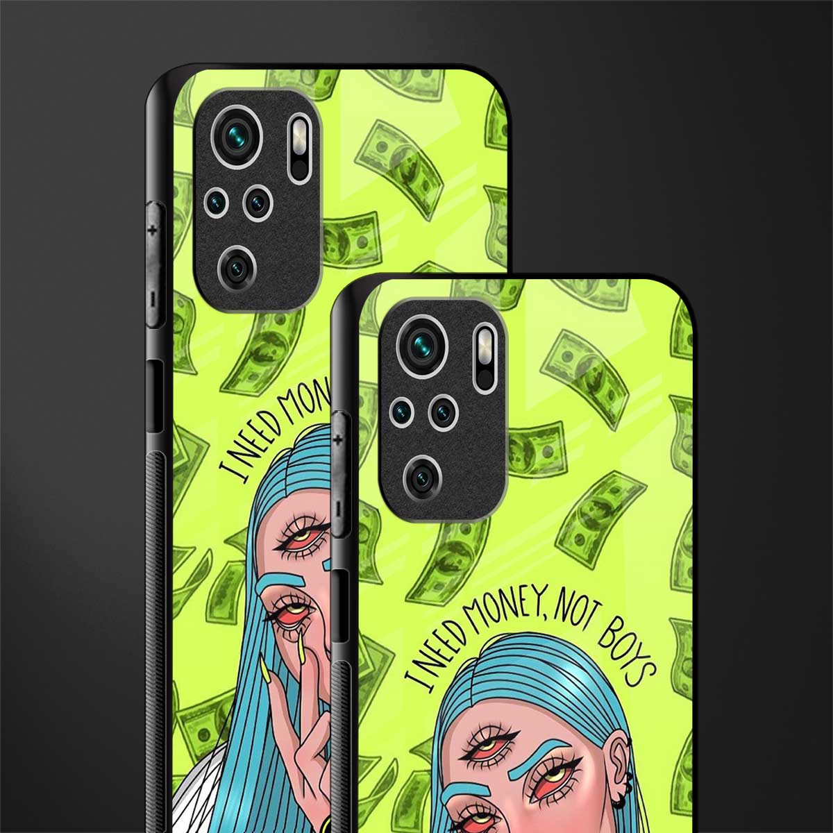 money over boys glass case for redmi note 10 image-2