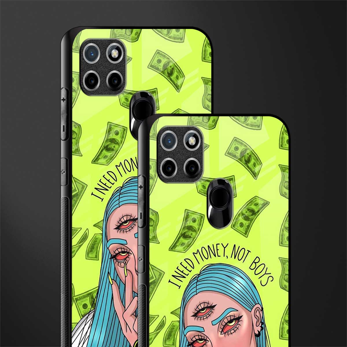 money over boys glass case for realme c21 image-2