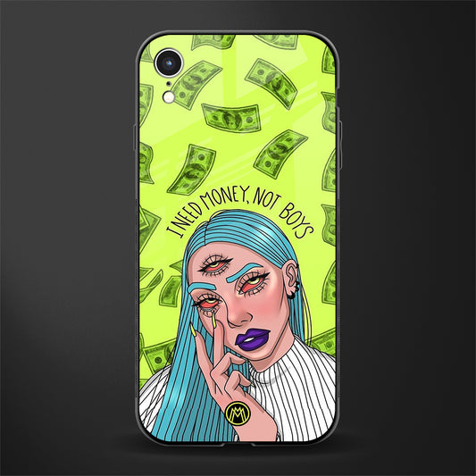 money over boys glass case for iphone xr image