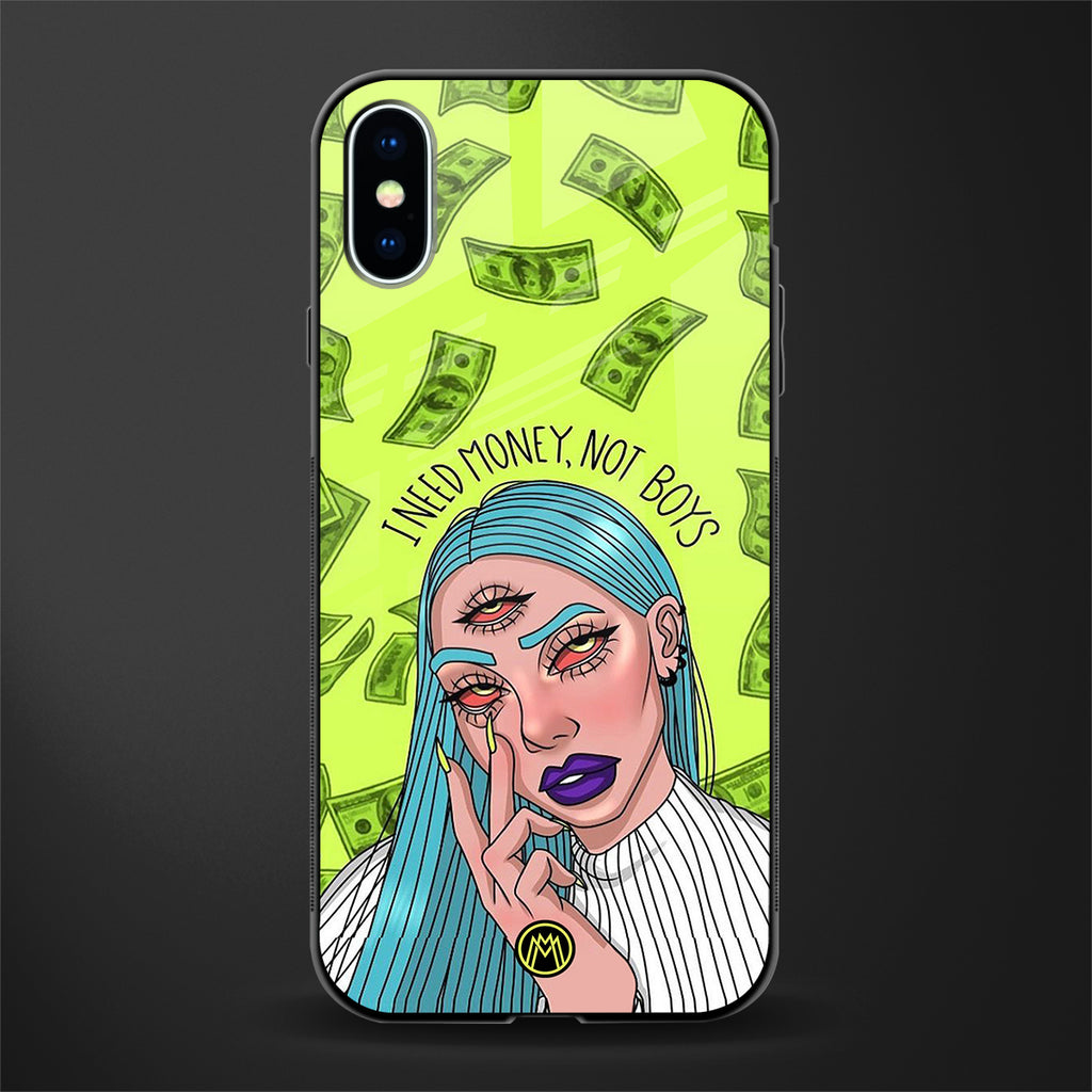 money over boys glass case for iphone x image