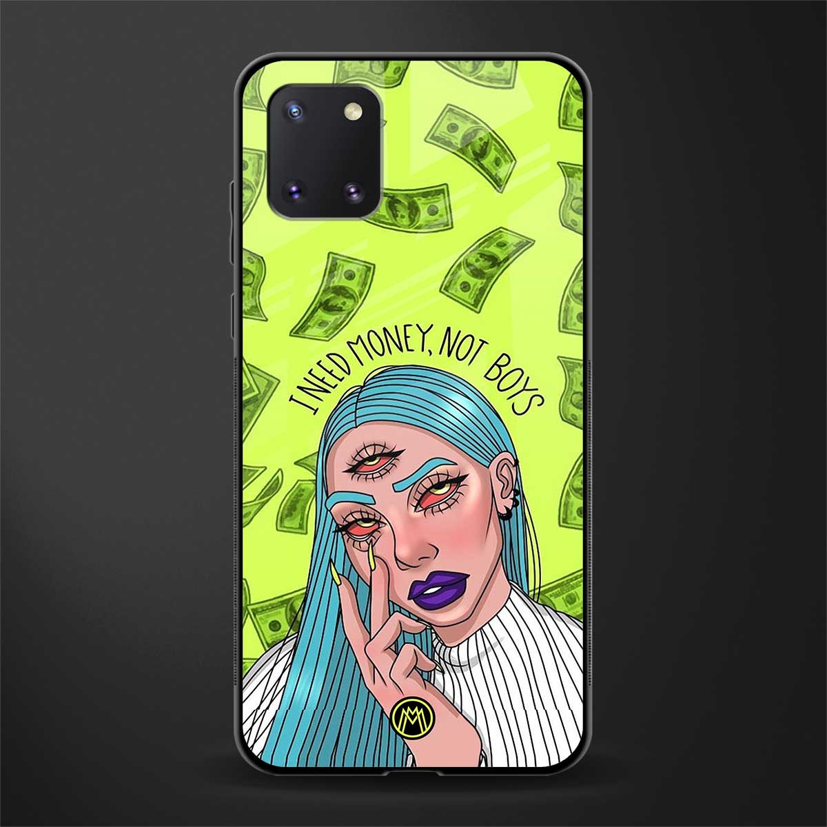 money over boys glass case for samsung a81 image