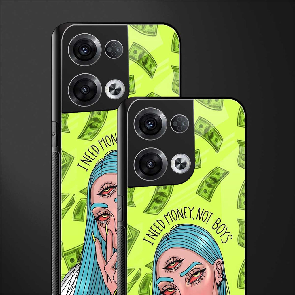 money over boys back phone cover | glass case for oppo reno 8