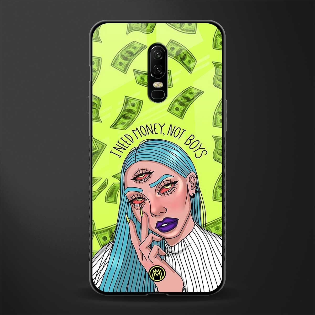 money over boys glass case for oneplus 6 image