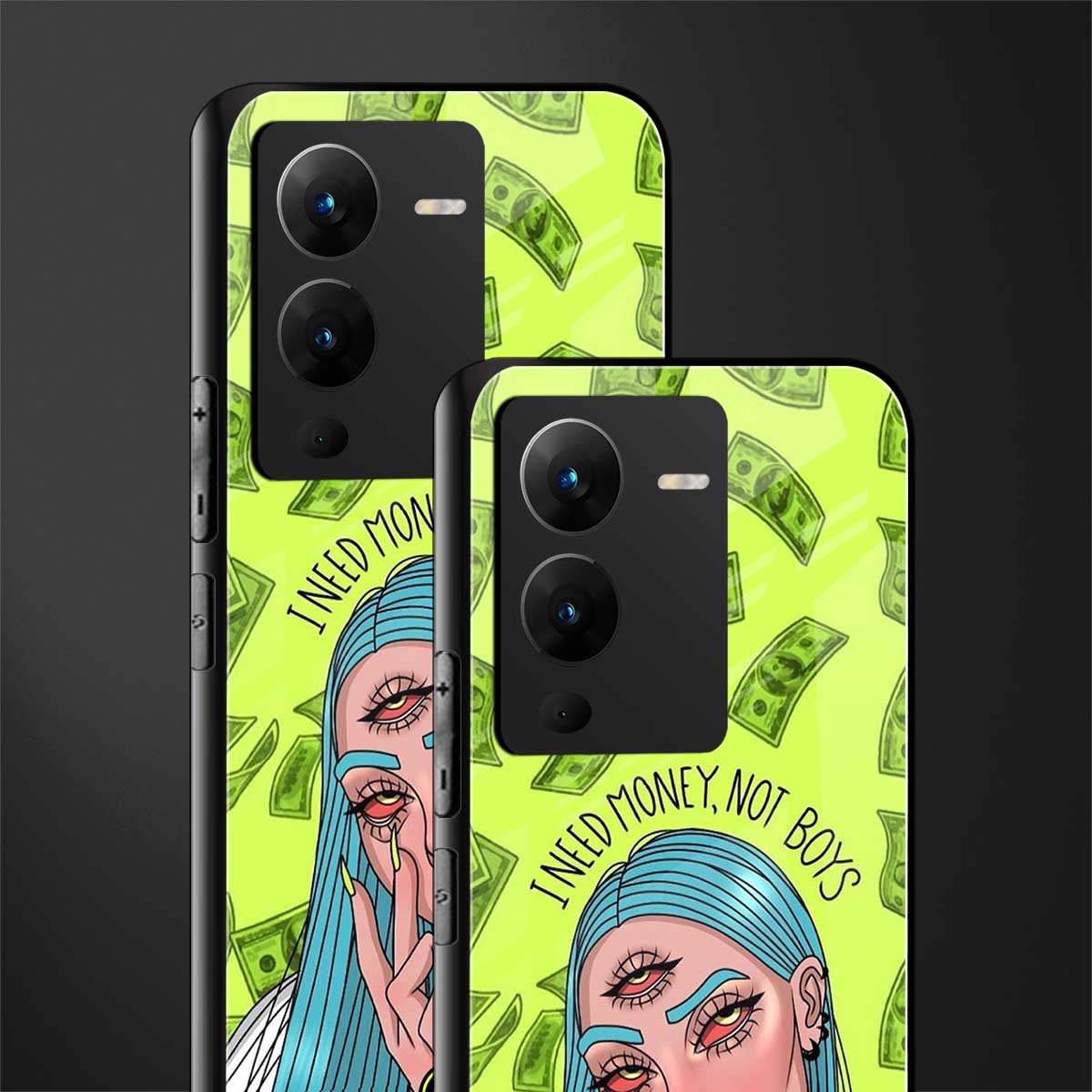 money over boys back phone cover | glass case for vivo v25 pro 5g