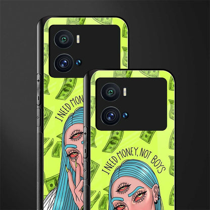 money over boys back phone cover | glass case for iQOO 9 Pro