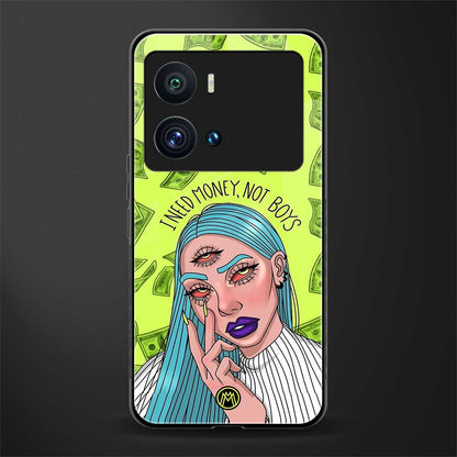 money over boys back phone cover | glass case for iQOO 9 Pro