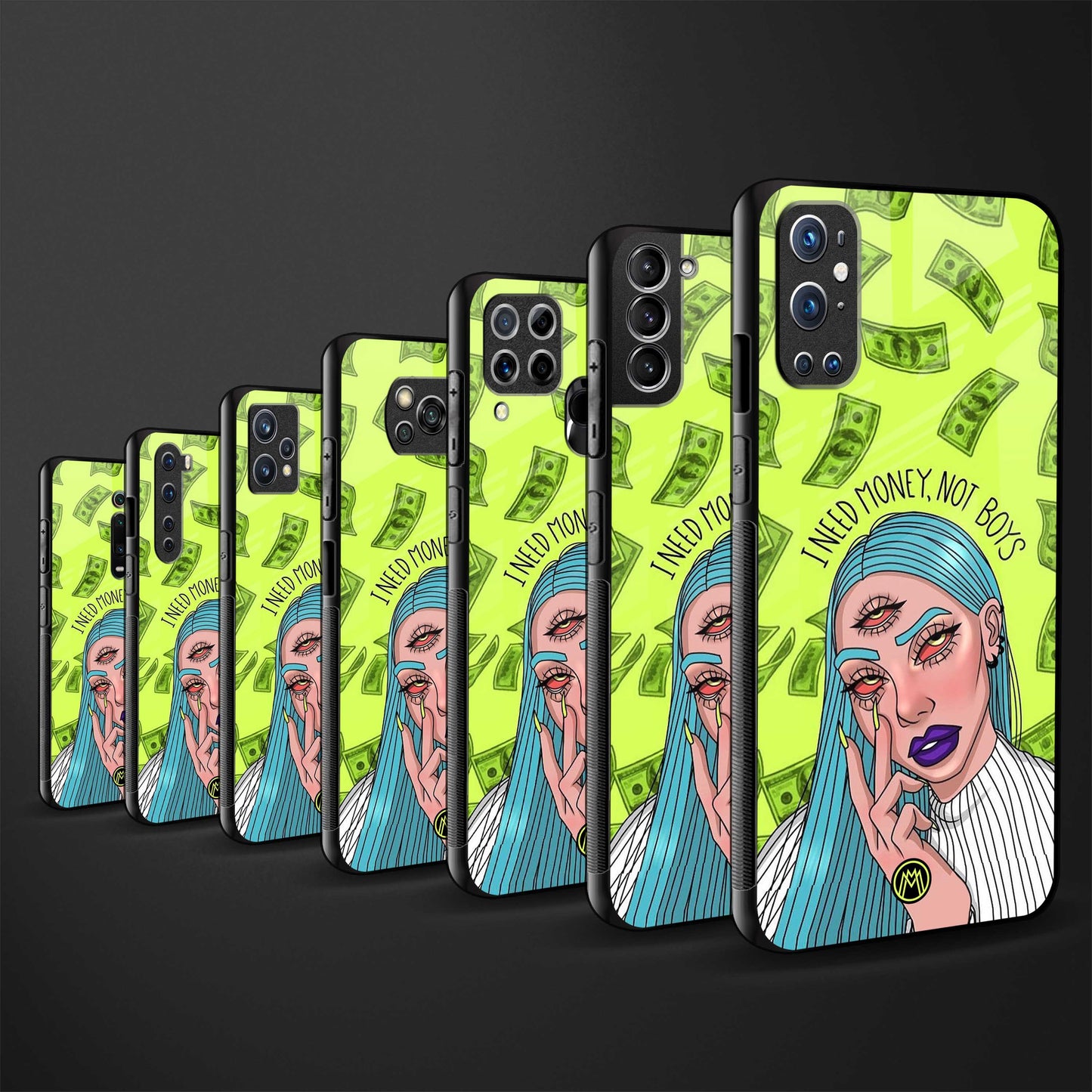 money over boys back phone cover | glass case for iQOO 9 Pro