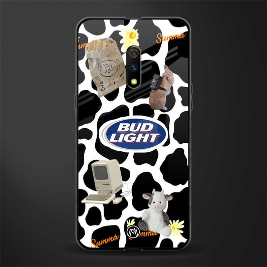 moo moo summer vibes glass case for oppo k3 image