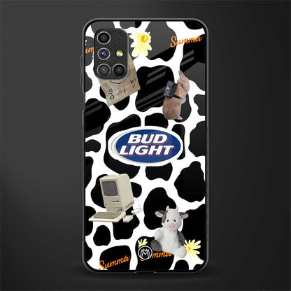 moo moo summer vibes glass case for samsung galaxy m31s image