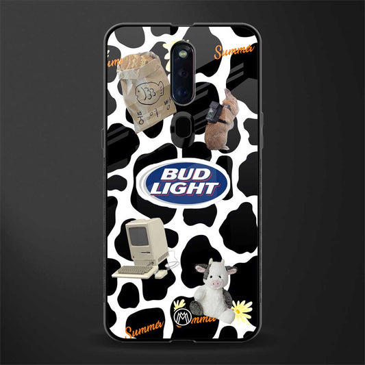 moo moo summer vibes glass case for oppo f11 pro image