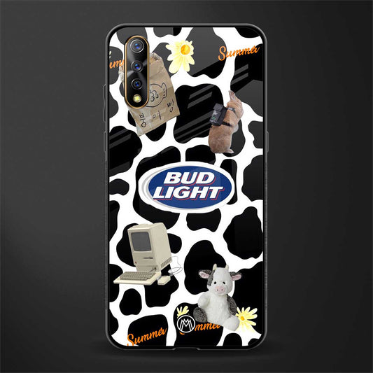 moo moo summer vibes glass case for vivo z1x image