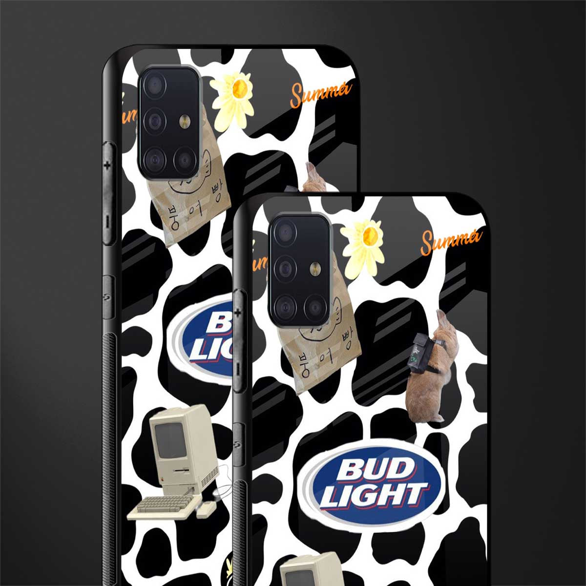 moo moo summer vibes glass case for samsung galaxy a71 image-2