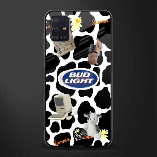 moo moo summer vibes glass case for samsung galaxy a71 image