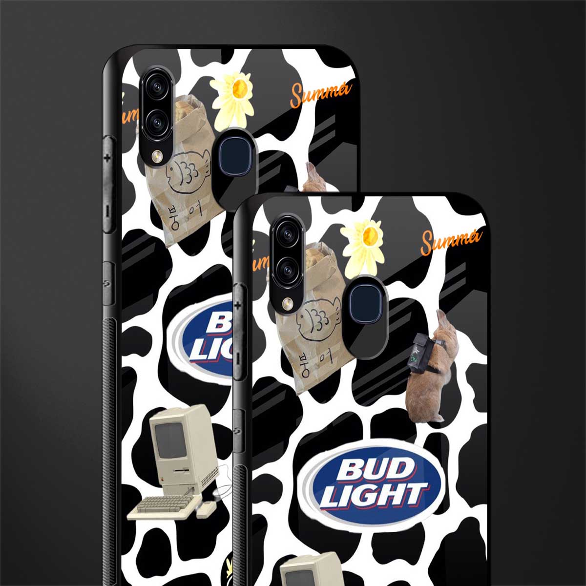 moo moo summer vibes glass case for samsung galaxy a20 image-2