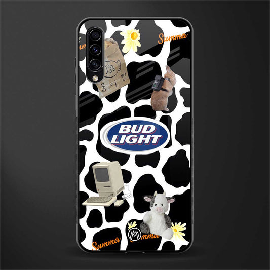 moo moo summer vibes glass case for samsung galaxy a70 image