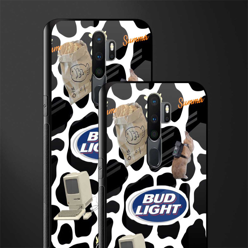 moo moo summer vibes glass case for oppo a5 2020 image-2