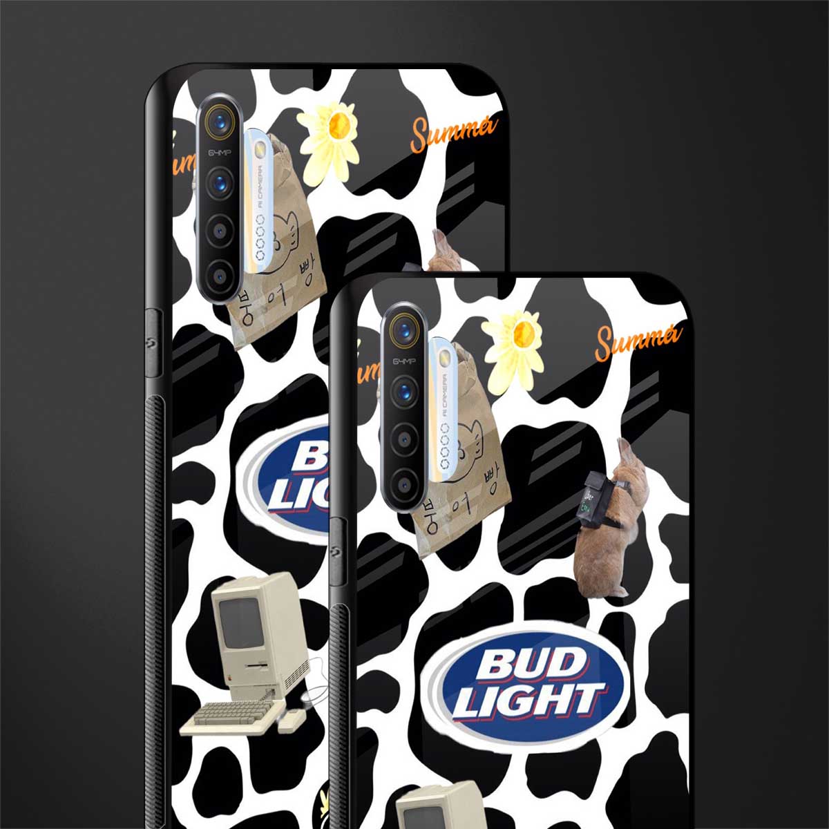 moo moo summer vibes glass case for realme xt image-2