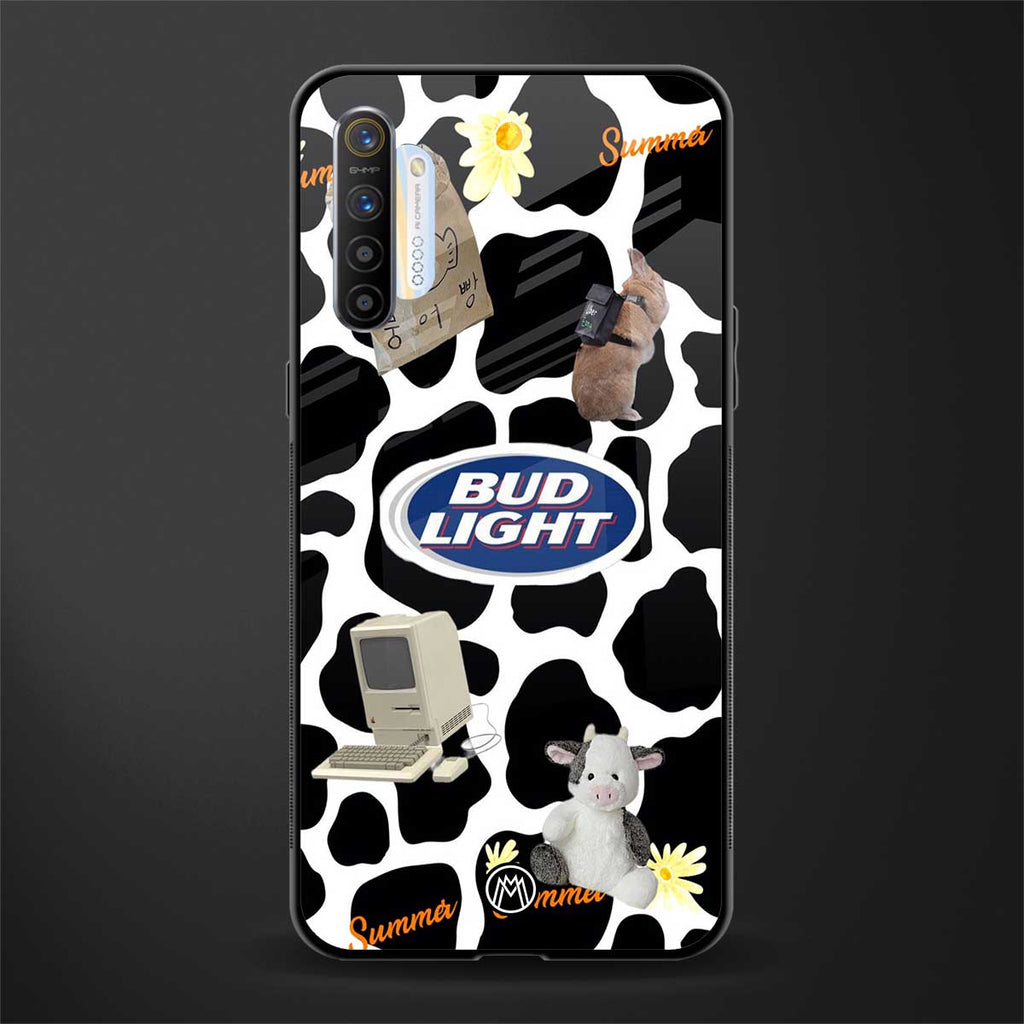 moo moo summer vibes glass case for realme xt image
