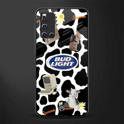 moo moo summer vibes glass case for vivo v19 image