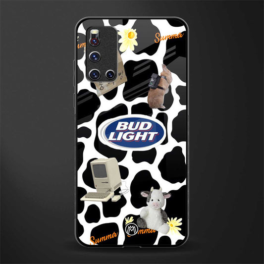 moo moo summer vibes glass case for vivo v19 image