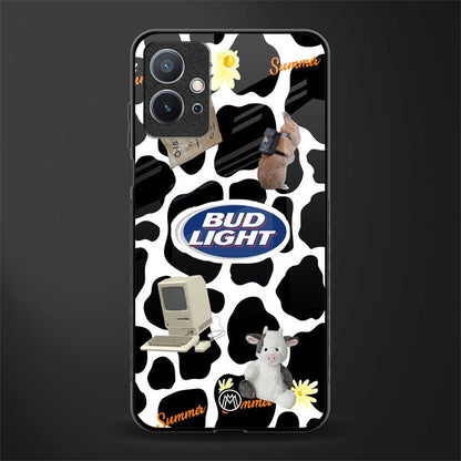moo moo summer vibes glass case for vivo y75 5g image