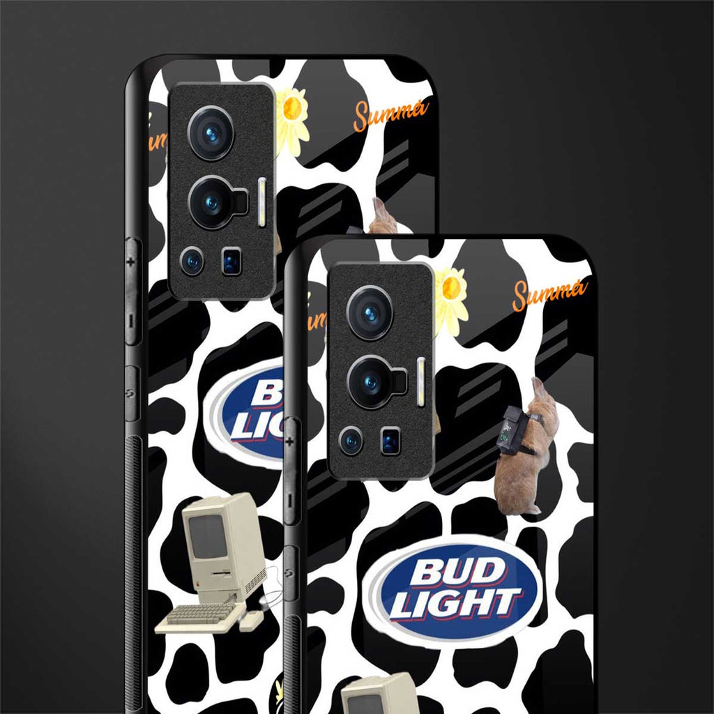 moo moo summer vibes glass case for vivo x70 pro image-2