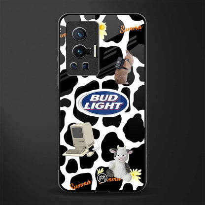 moo moo summer vibes glass case for vivo x70 pro image