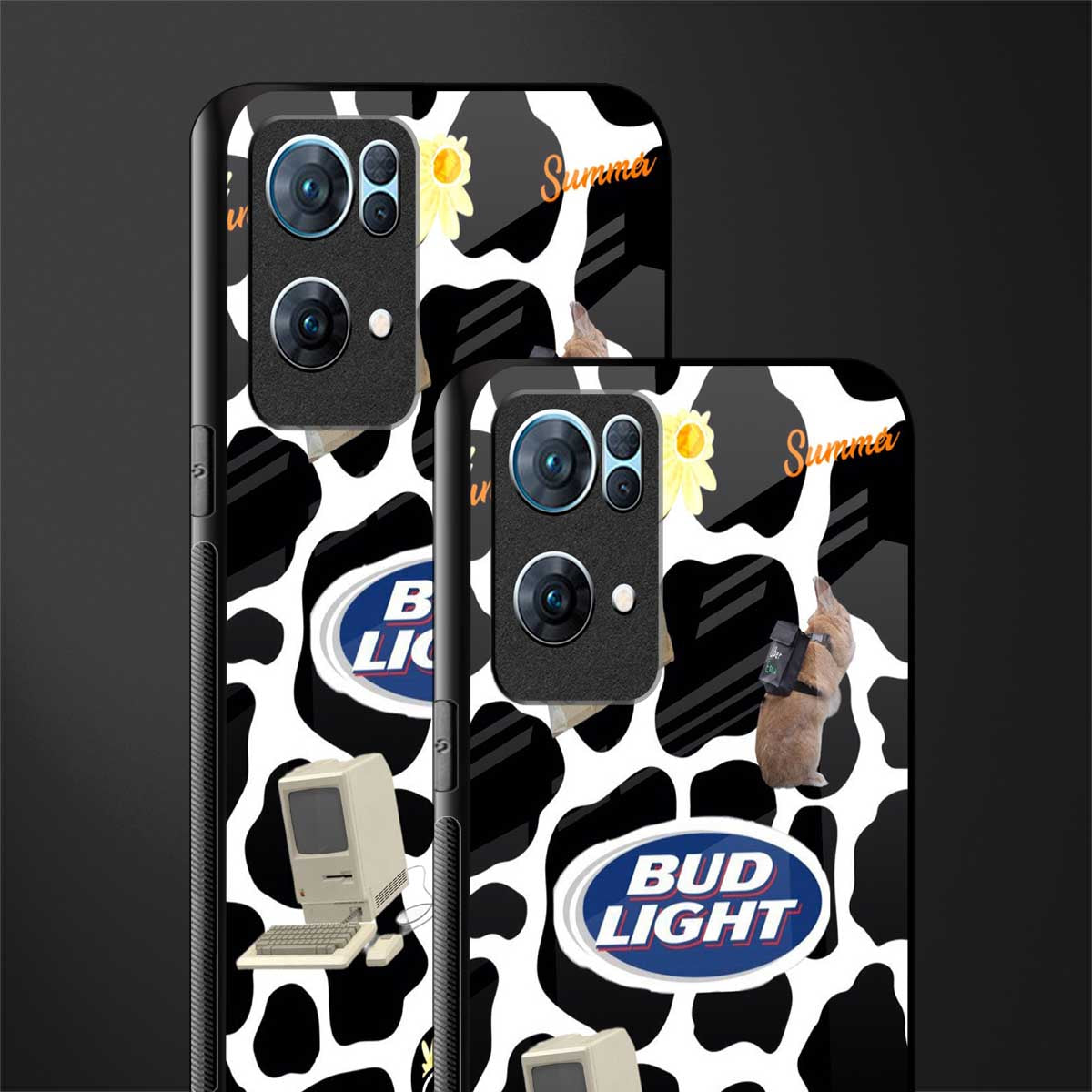 moo moo summer vibes glass case for oppo reno7 pro 5g image-2