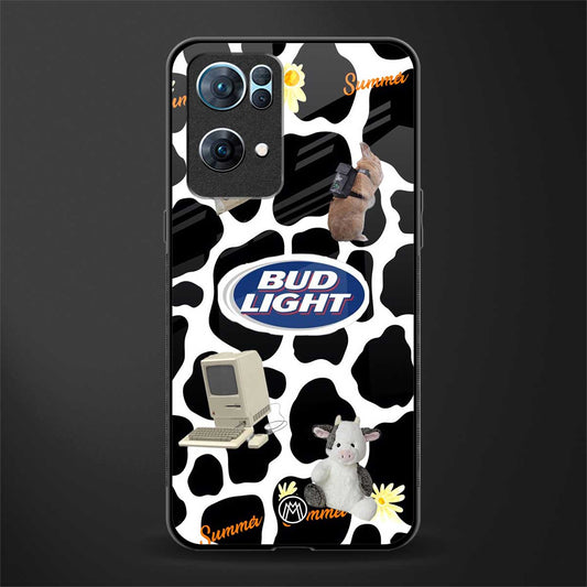 moo moo summer vibes glass case for oppo reno7 pro 5g image