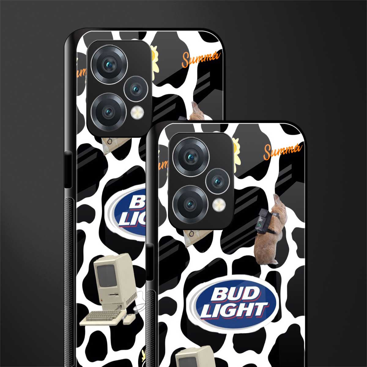 moo moo summer vibes back phone cover | glass case for realme 9 pro 5g