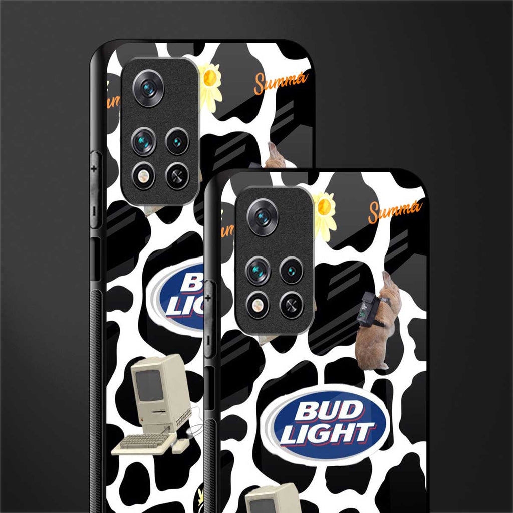 moo moo summer vibes glass case for poco m4 pro 5g image-2