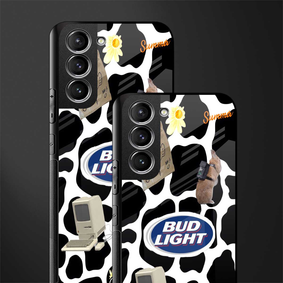 moo moo summer vibes glass case for samsung galaxy s22 plus 5g image-2