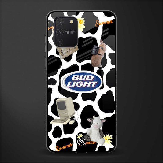 moo moo summer vibes glass case for samsung galaxy s10 lite image