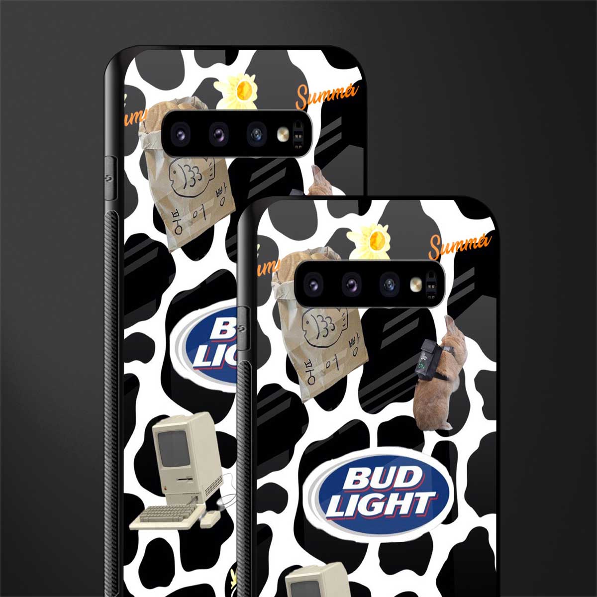 moo moo summer vibes glass case for samsung galaxy s10 plus image-2