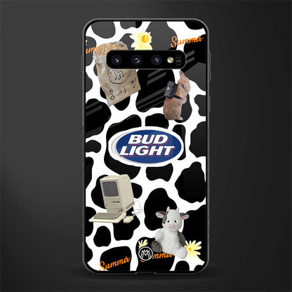 moo moo summer vibes glass case for samsung galaxy s10 plus image