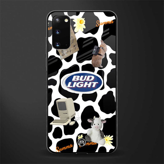 moo moo summer vibes glass case for samsung galaxy s20 image