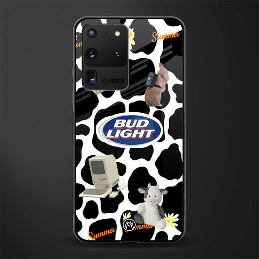 moo moo summer vibes glass case for samsung galaxy s20 ultra image