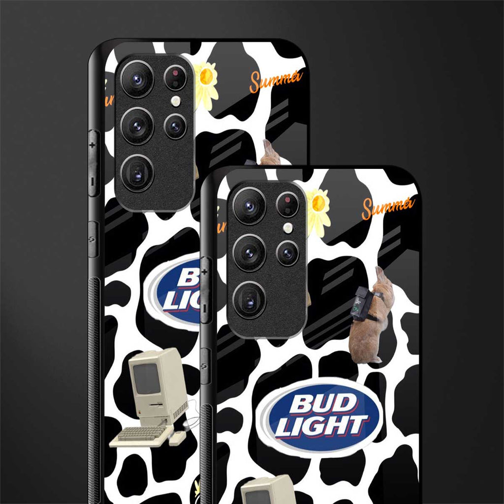 moo moo summer vibes glass case for samsung galaxy s22 ultra 5g image-2